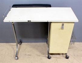 Vintage Kayline Rolling Nurses Desk/Station, 36"W x 29"H x 16"D