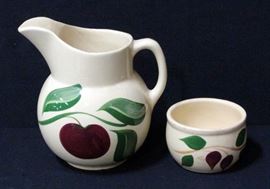 Appleware Pitcher #16 And Bowl #75
