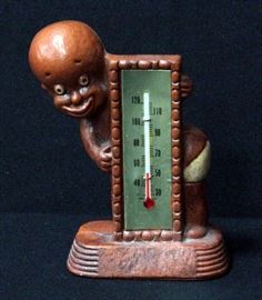 Black Americana Multi Products Inc 1949 Little Boy Thermometer