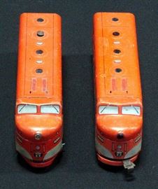 Marx Southern Pacific Electric Tin Locomotives, Qty 2