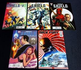 Agents of S.H.I.E.L.D. #1 Regular and 2 Different Variants, #2 Variant, Nick Fury #2 Variant, Total Qty 5