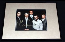 Goodfellas Cast Signed Publicity Photo Framed And Matted 14.25" x 18.25"