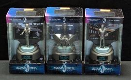 Star Trek Champions Fine Pewter Figures, Khan, The Bird Of Prey And Kirk
