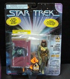 Star Trek Champions Fine Pewter Figures, Khan, The Bird Of Prey, Kirk And Playmates Special Anniversary Edition Vina As Animal Woman