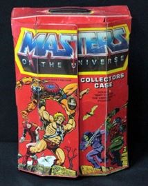 Master's Of The Universe Collector's Case 1984 And Figures, Adam, He-Man, Skeletor And More