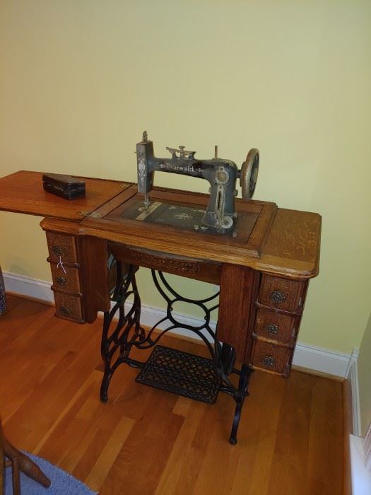 Refinished Antique Sewing Machine