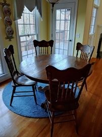 Oak Table and Chairs