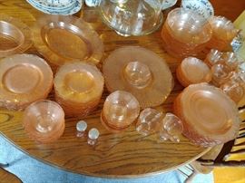 Pink Depression Glass Dishes(American Sweetheart)