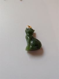 Jade Cat Pendant
