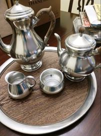 Vintage Daalderop Tea Set, Royal Holland Pewter - Made in Holland 