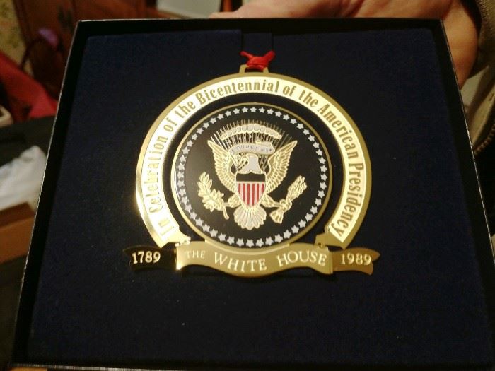 In Celebration of the Bicentennial of the American Presidency (1789 - 1989 The White House) Ornament