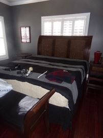 King size bed with matching pieces