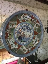 Monumental 25” Large Japanese Imari Charger one of several being offered.
