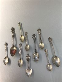 More collector sterling spoons.