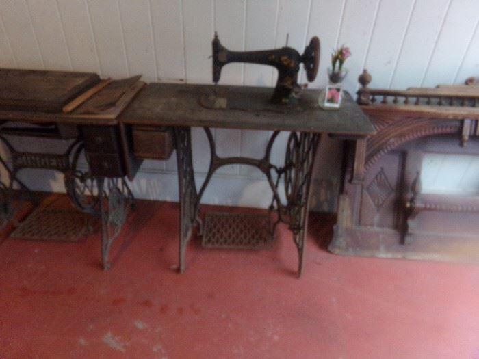 Antique Iron Singer Sewing Machine base