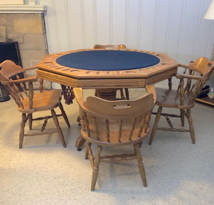 Game table 4 chairs