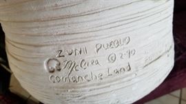 Zuni Pueblo signed McCrea 
Comanche Land