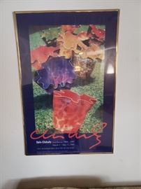 Dale Chihuly framed poster