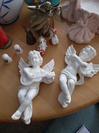 Cherubs; vintage thimbles and more