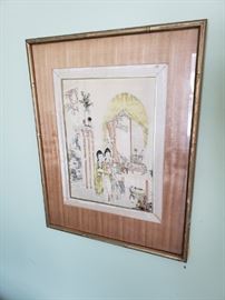 Framed Asian art