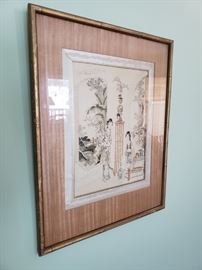 Framed Asian art