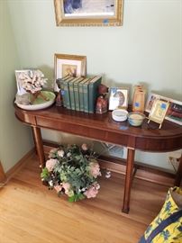 Cute wall table, marvelous bookends, more.