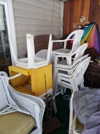 More outdoor furniture -- many 'sets' have cushions to match (those are indoors).