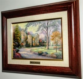 ONE OF TWO KINCADE FRAMED PRINTS