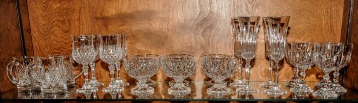 SELECTION OF GLASS STEMWARE