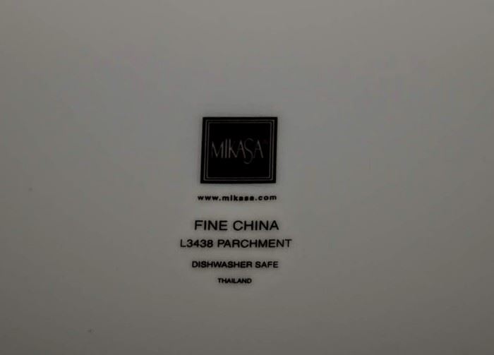 MIKASA "PARCHMENT" DINNERWARE ~ SERVICE FOR 12