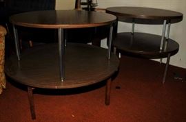 MID-CENTURY MODERN ROUND LOW TABLES