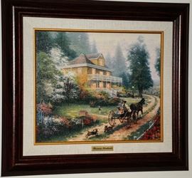ONE OF TWO KINCADE FRAMED PRINTS