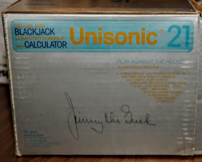 UNISONIC 21 BLACKJACK CALCULATOR ~ JIMMY THE GREEK