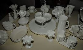 FENTON HOBNAIL MILK GLASS
