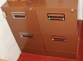NICE SET OF METAL FILE CABINETS