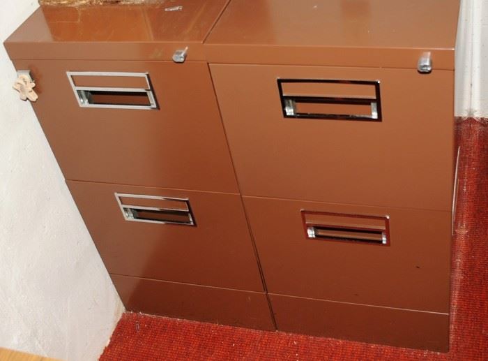 NICE SET OF METAL FILE CABINETS