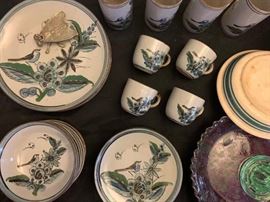 Vintage Hand Painted Stoneware
