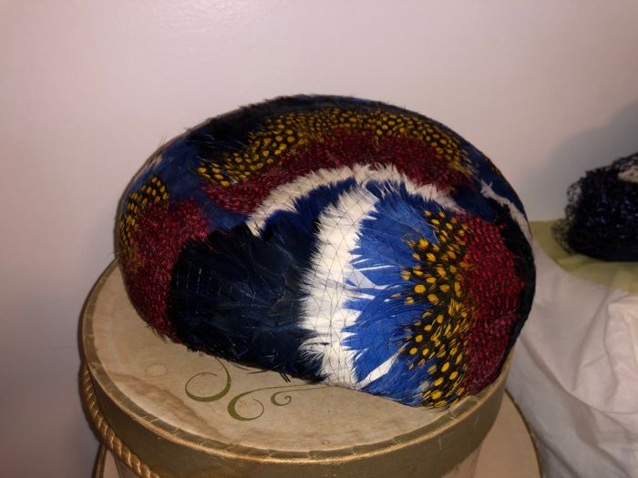 Vintage feather hat