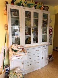 Painted white cupboard