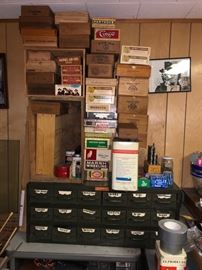 Cigar boxes and metal cabinetry