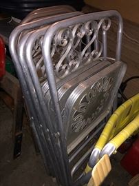 Aluminum folding chairs