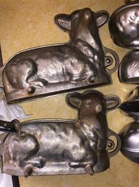 Cast iron lamb molds!