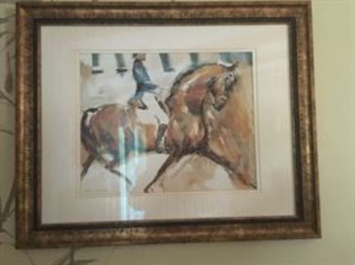 Dressage equestrian print