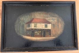 Hand painted tray, signed!