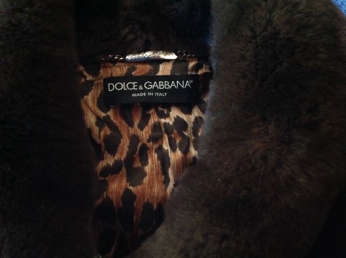 Label on Dolce and Gabbana jacket