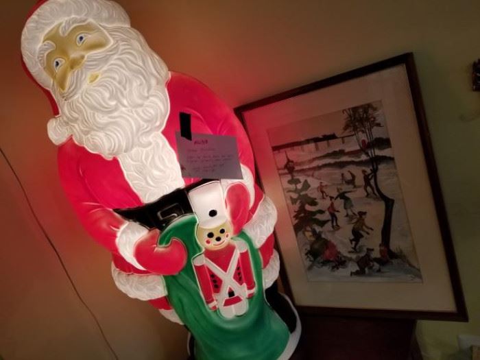 Christmas Art & Light Up Santa https://ctbids.com/#!/description/share/102131