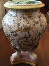 Unique Footed Chinese Urn