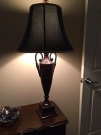 Not a great photo but there are two of these lovely lamps. 