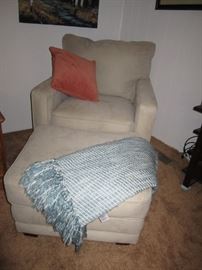 Newer chair and ottoman