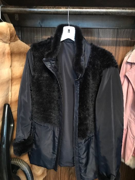 Black Sheared Mink Jacket